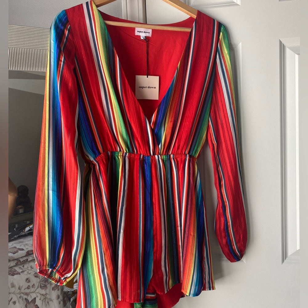 Superdown Rio Surplice Romper - Picture 2 of 3